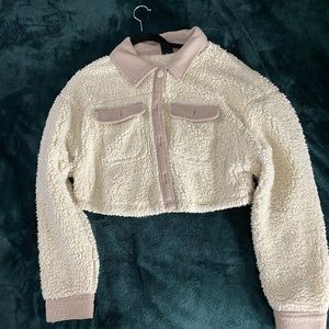 Teddy cropped jacket